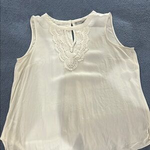 Elegant White Sleeveless Top